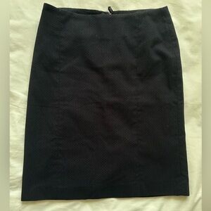 Black Mini Dot Pencil Skirt